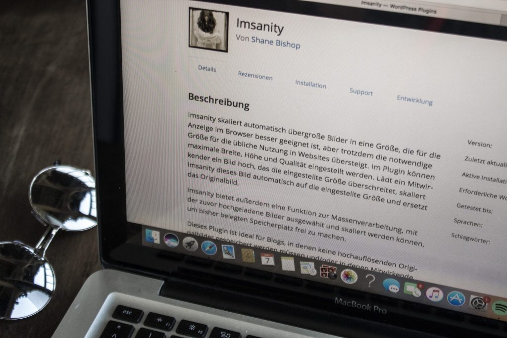 Bilder Plugin Imsanity Screenshot