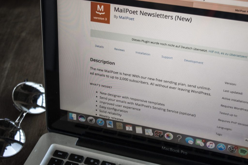 Newsletter Plugin MailPoet Screenshot 