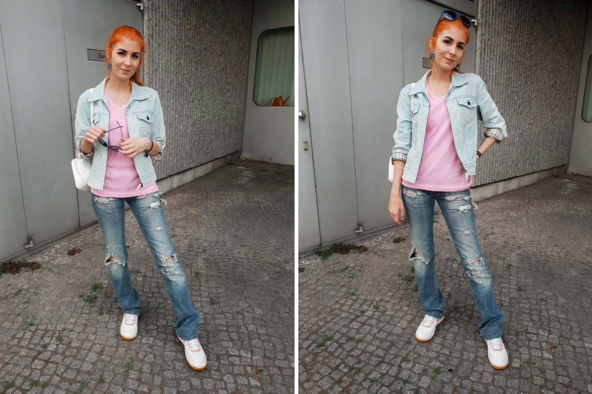 BERLIN FASHION WEEK 2018 - OUTFIT NR. EINS: 2000ER INSPIRIERTER DENIM LOOK