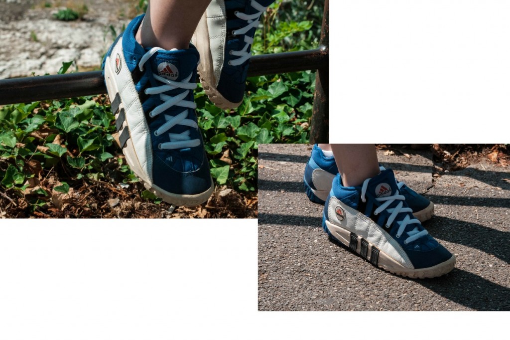 BASKETBALL JERSEY DRESS WITH VINTAGE ADIDAS SNEAKERS | Schaffhausen