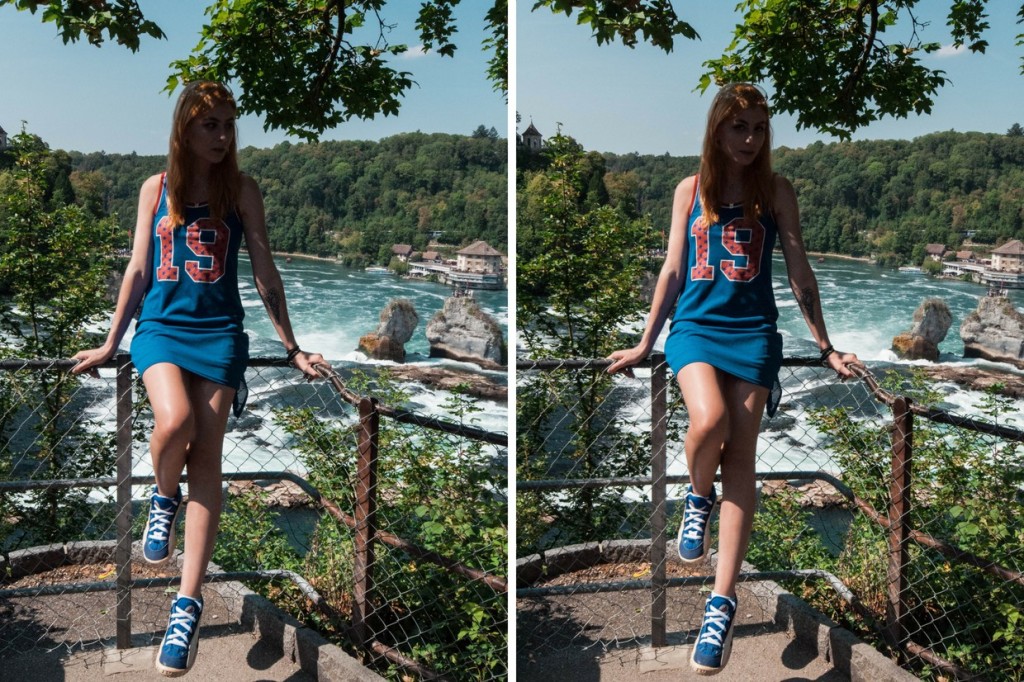 BASKETBALL JERSEY DRESS WITH VINTAGE ADIDAS SNEAKERS | Schaffhausen