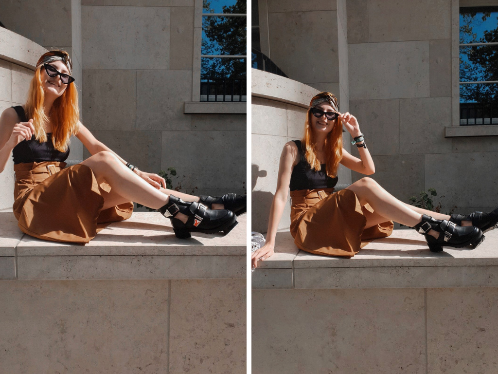 SOMMER OUTFIT: PAPERBAG ROCK UND CUT-OUT BOOTS | Berlin