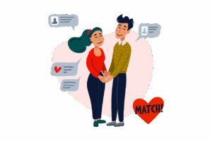 Dating und Jobsuche - Bilder via Canva mspoint