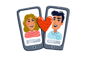 Dating und Jobsuche - Bilder via Canva mspoint
