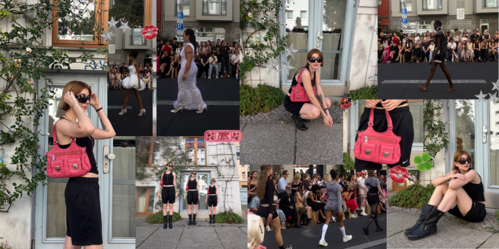 Berlin Fashion Week SS26 Mix aus Outfit Check und Laufsteg